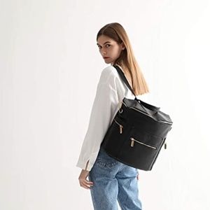 NEW Leather Diaper Bag Backpack by Miss Fong